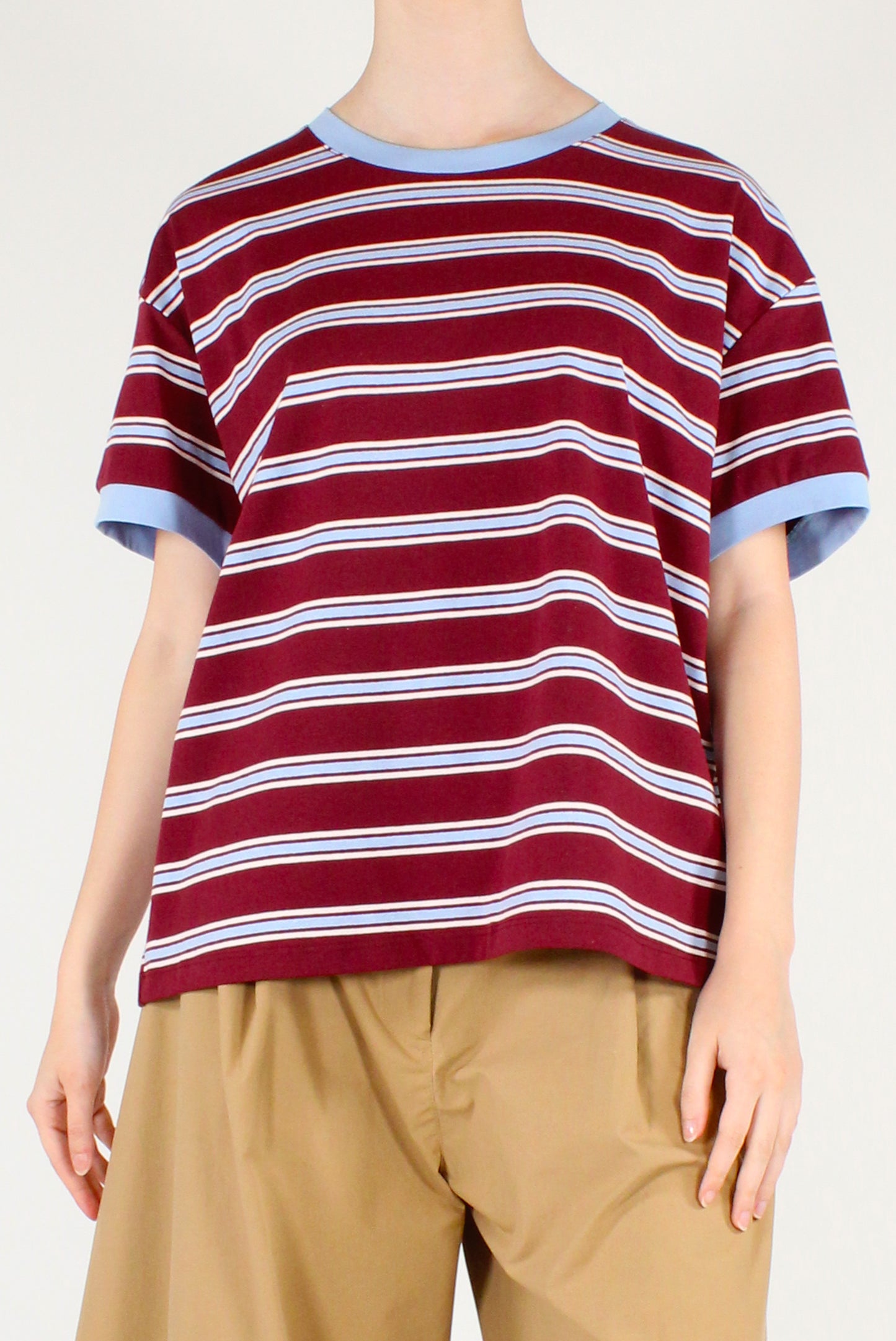 T-shirt a Righe Multicolor