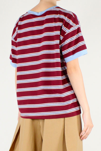 T-shirt a Righe Multicolor