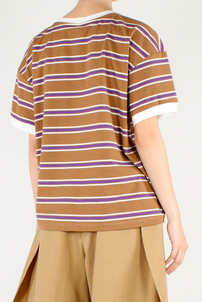 T-shirt a Righe Multicolor