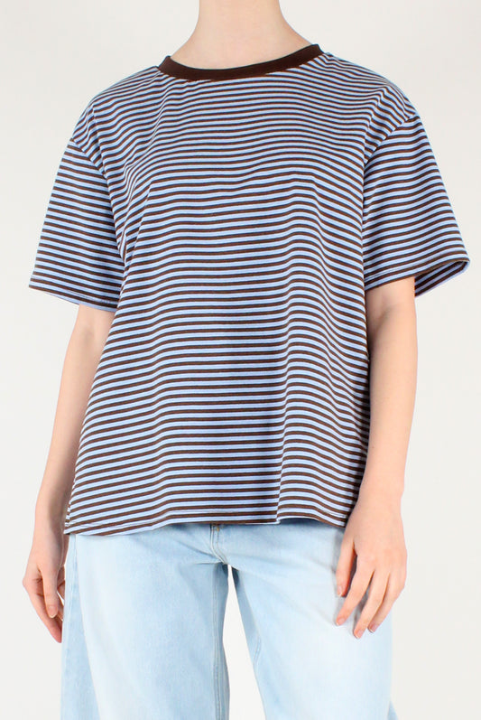 T-shirt Girocollo a Righe