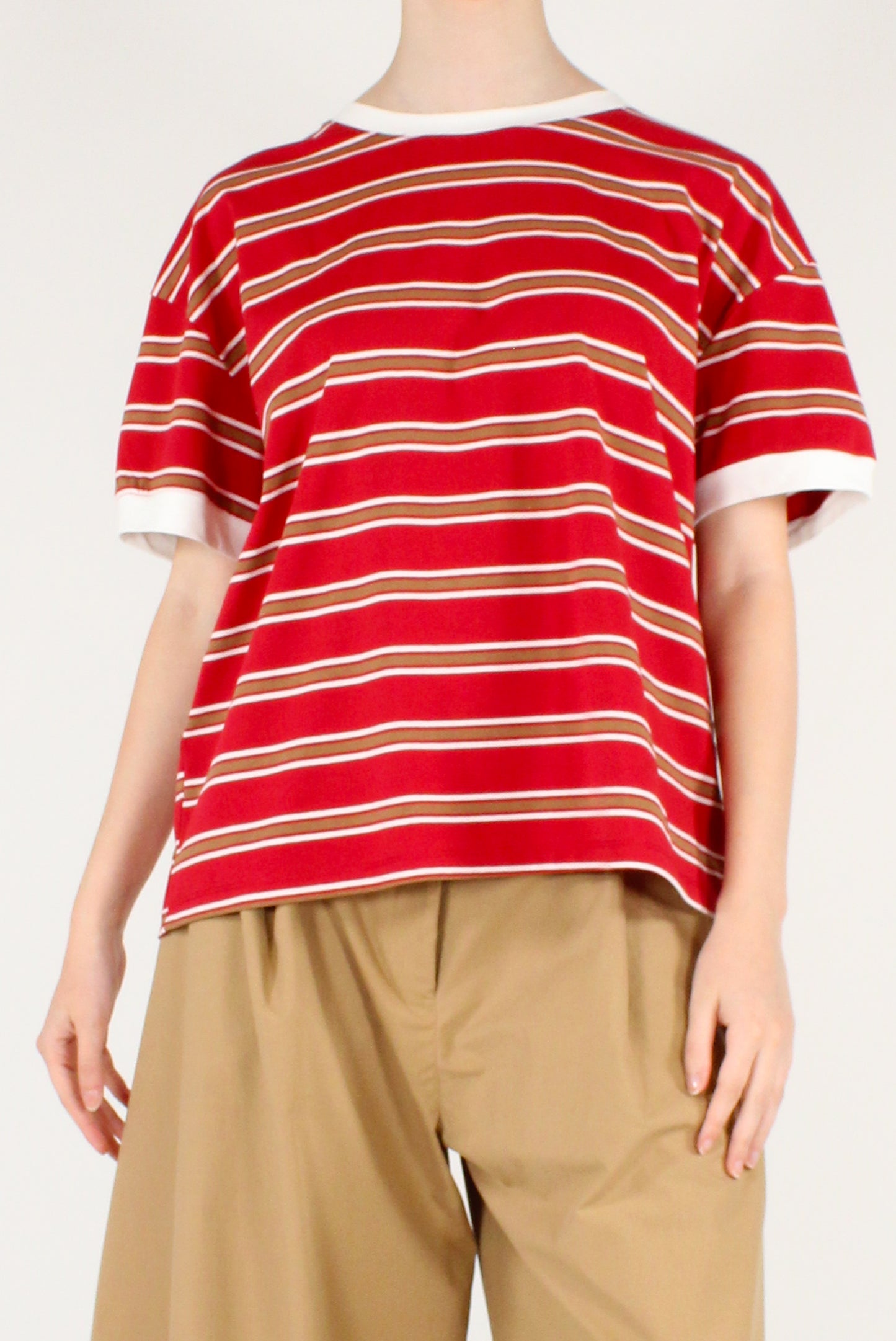 T-shirt a Righe Multicolor