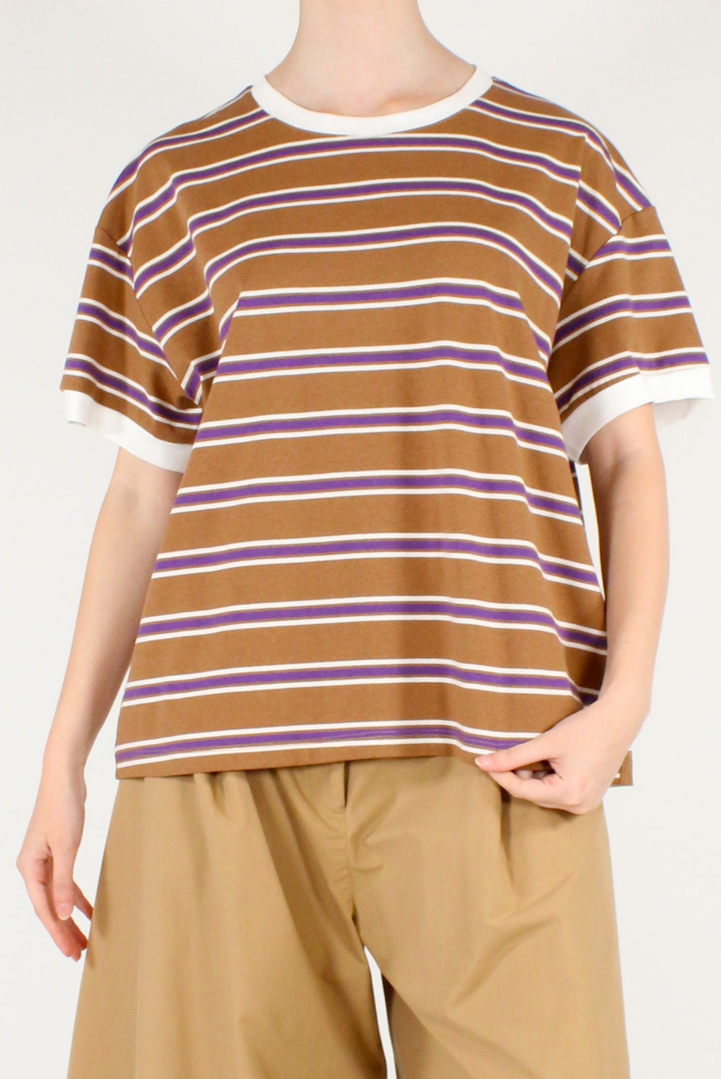 T-shirt a Righe Multicolor