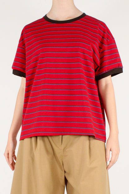 T-shirt a Righe Multicolor