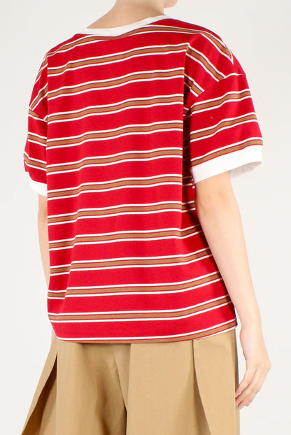 T-shirt a Righe Multicolor