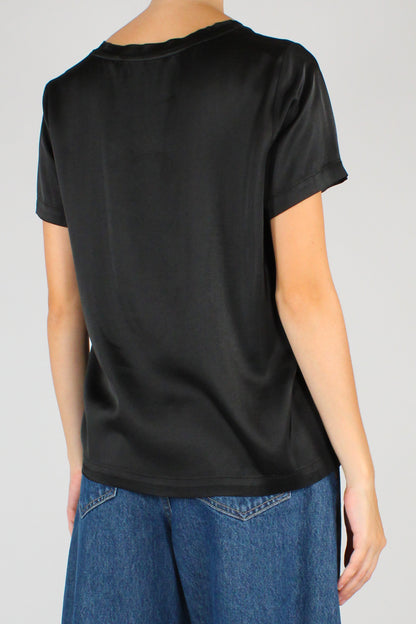 T-shirt Girocollo in Viscosa