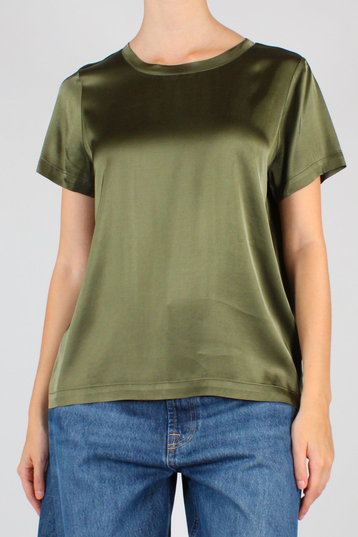 T-shirt Girocollo in Viscosa