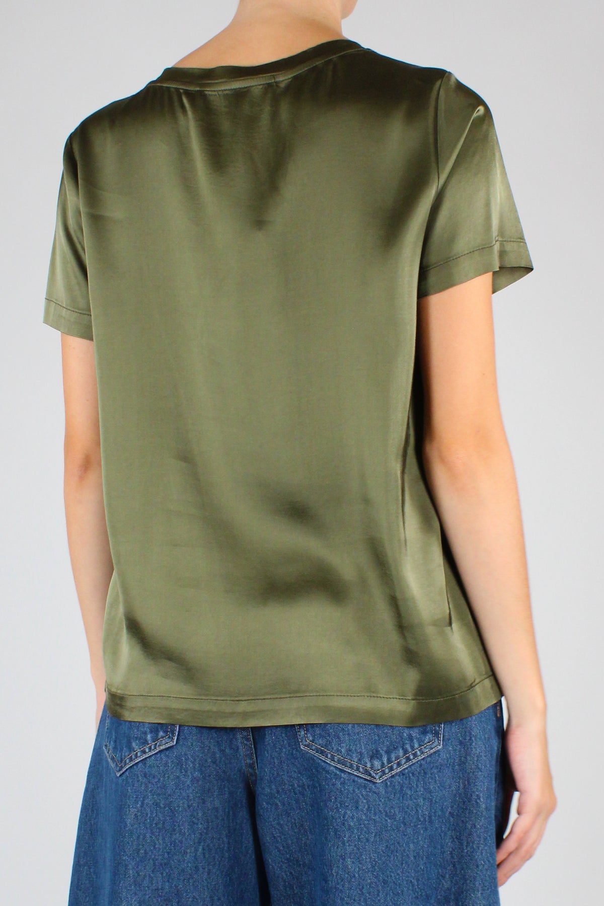 T-shirt Girocollo in Viscosa