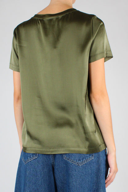 T-shirt Girocollo in Viscosa