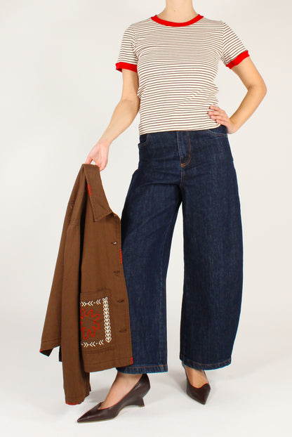 T-shirt a righe a Costine