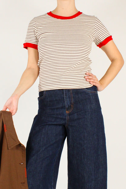 T-shirt a righe a Costine