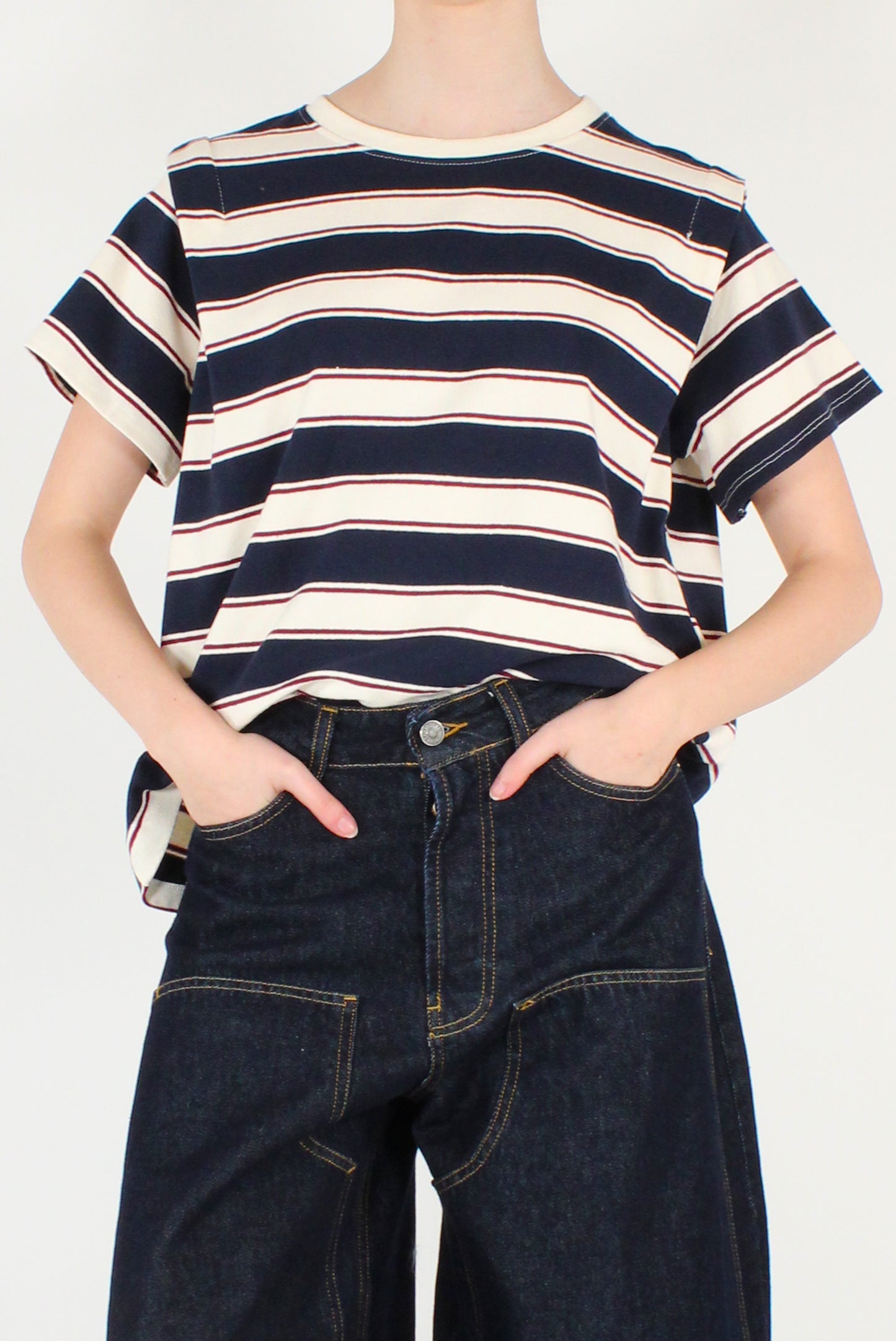 T-shirt a Righe Over