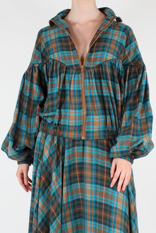 Bomber Stampa Tartan