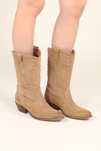 High Suede Texan Boot