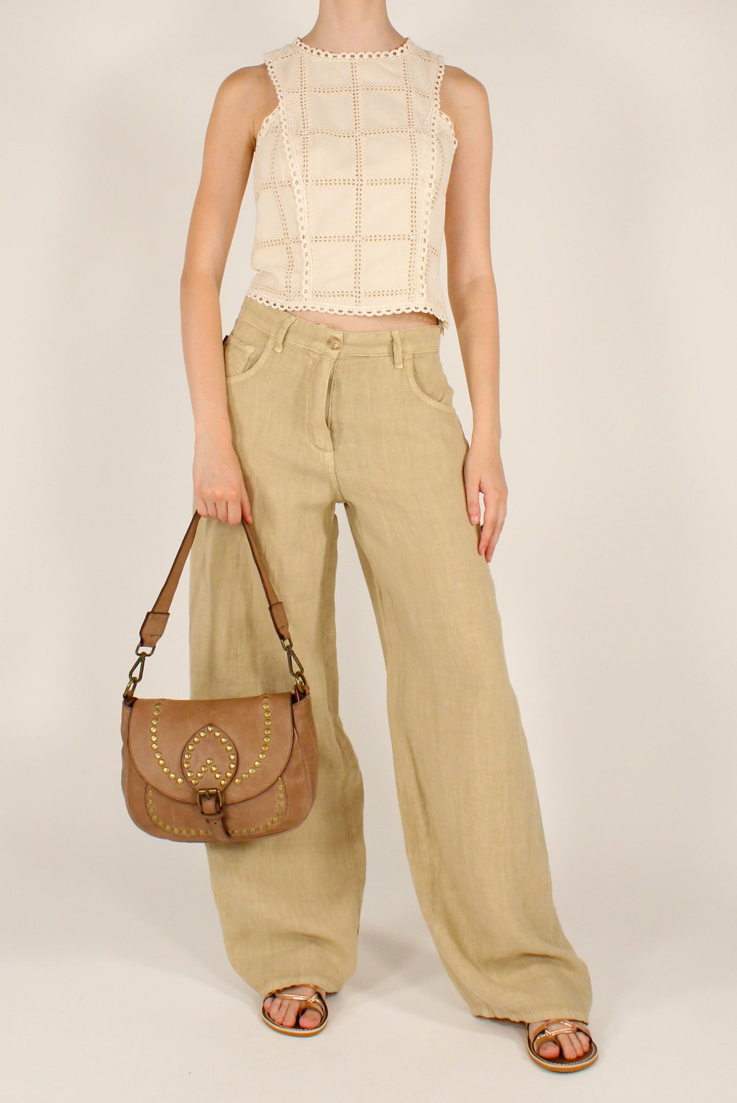 Top in Cotone Ricamato