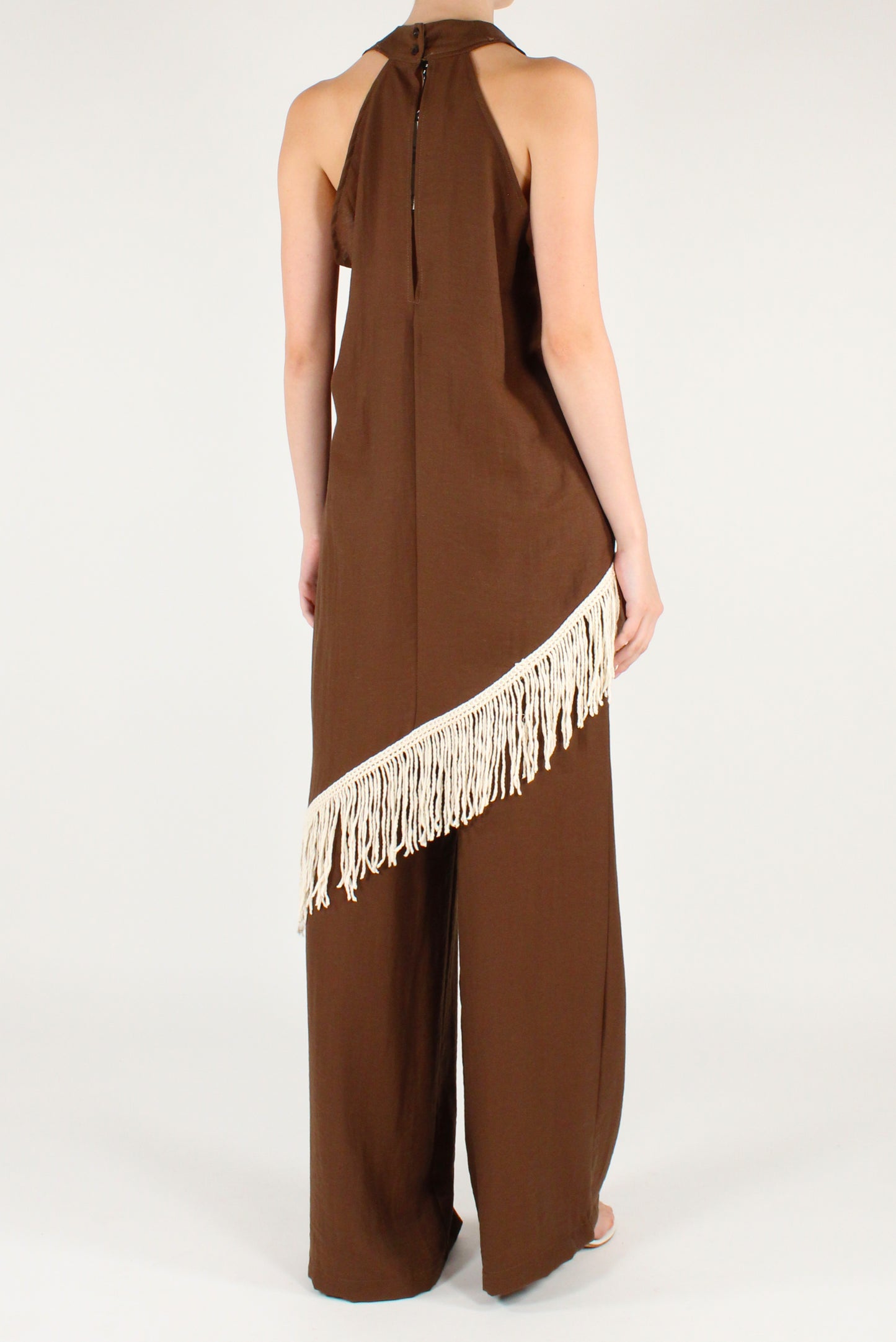Top Asimmetrico con Frange