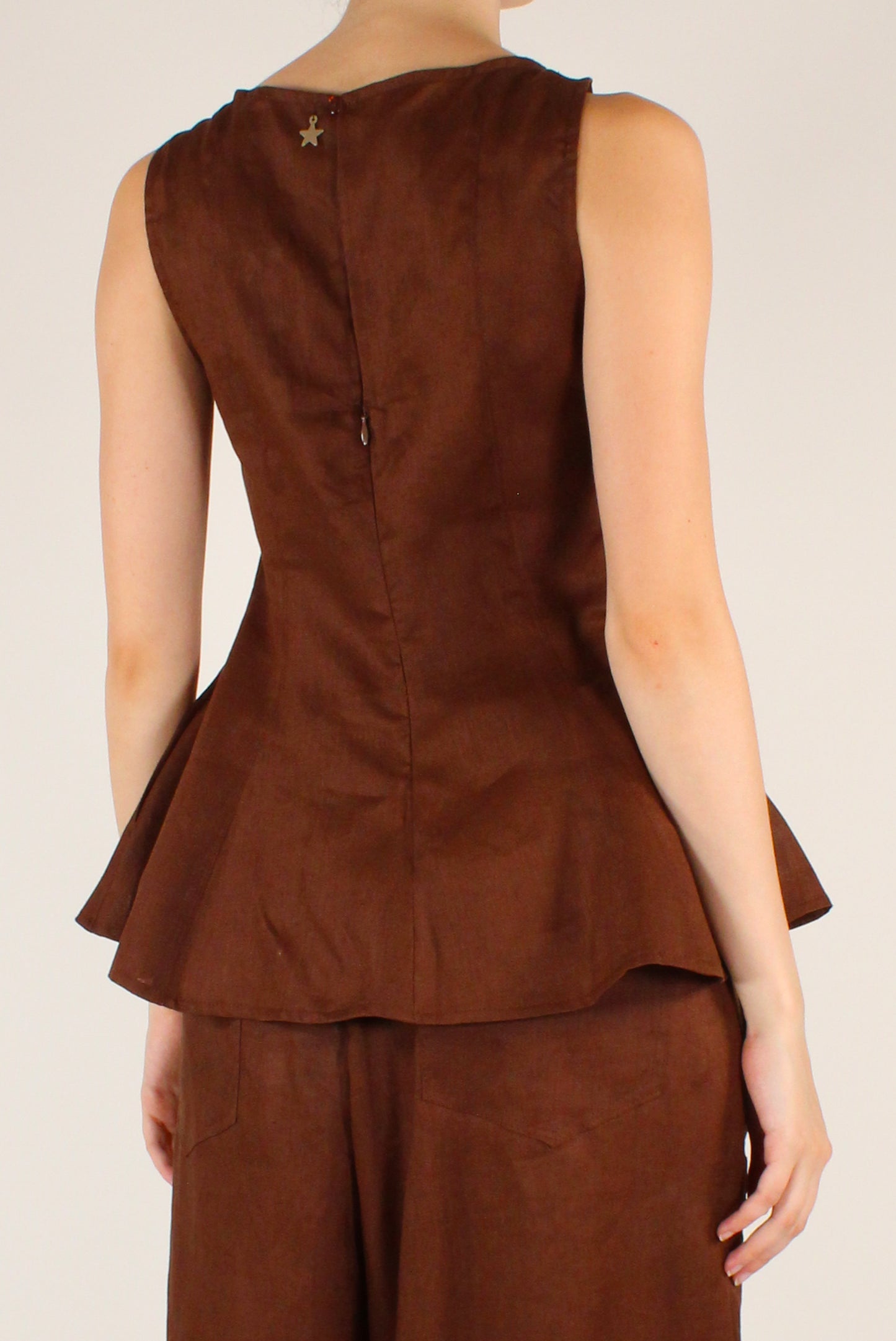 Blusa in Lino con Volant
