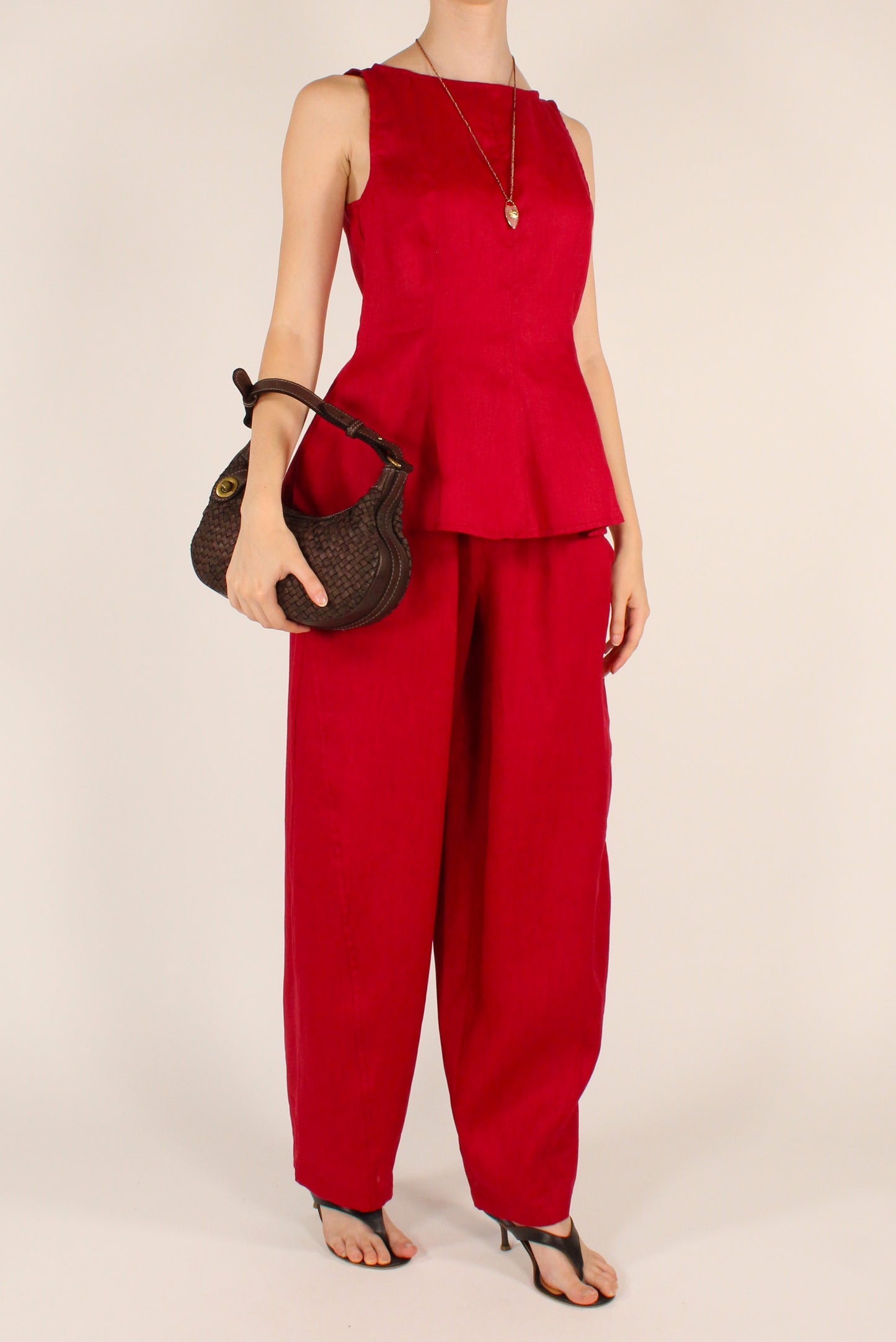 Blusa in Lino con Volant
