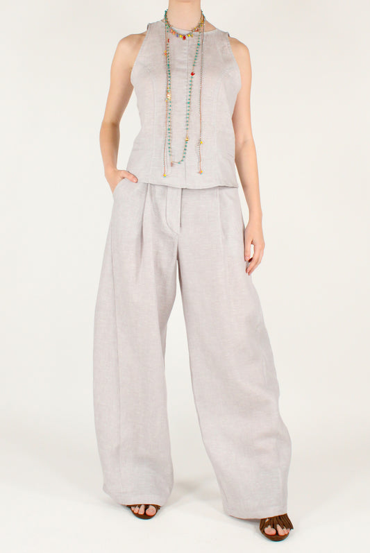 Linen Sleeveless Top