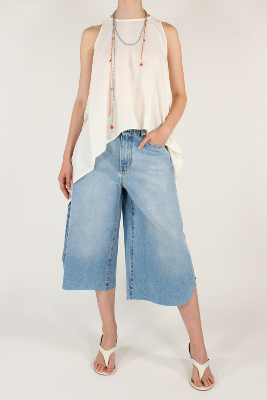 Top in Tencel Asimmetrico