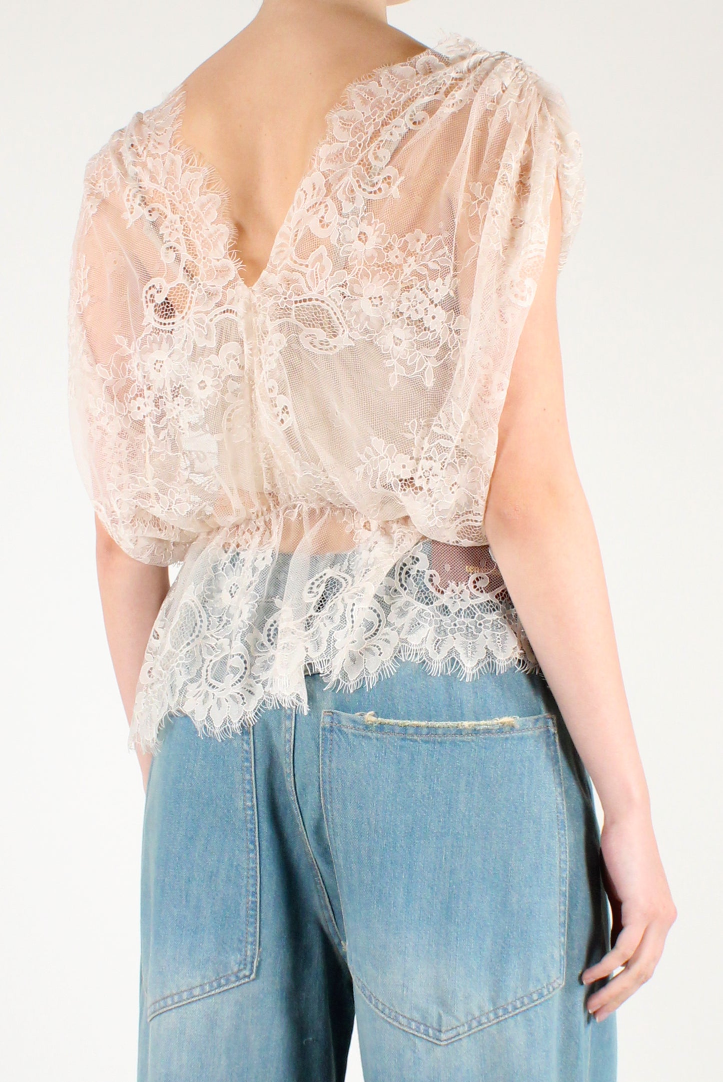 Lace V-Neck Blouse