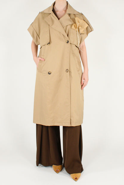 Trench Doppiopetto Maniche corte