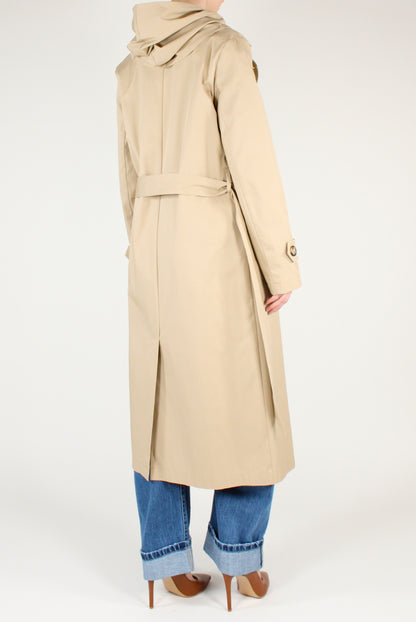 Trench Lungo con Cappuccio