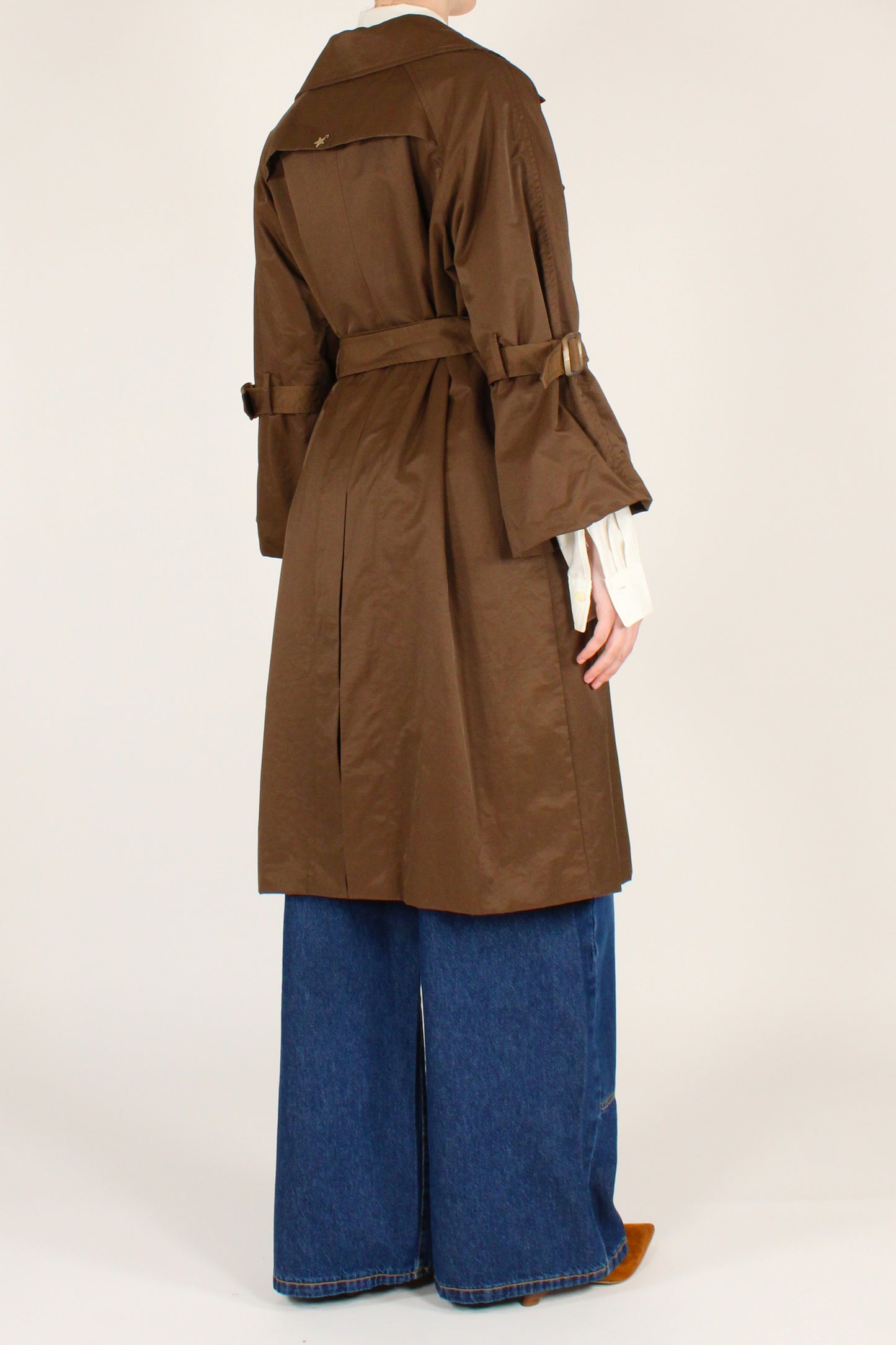 Double Breasted Trench Coat with Belt