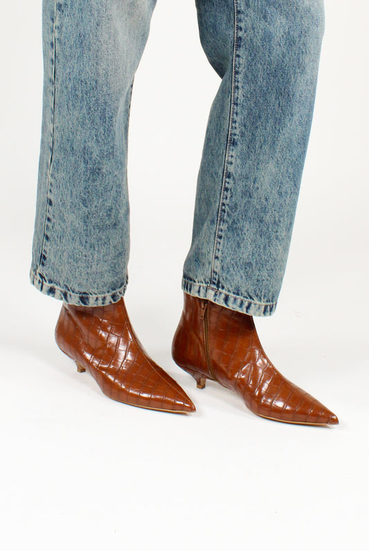 Tronchetti Donna Stampa Coccodrillo