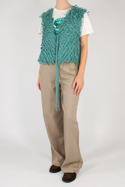 Knitted Vest Misto Mohair