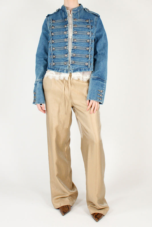 Pantaloni Dorati Misto Viscosa