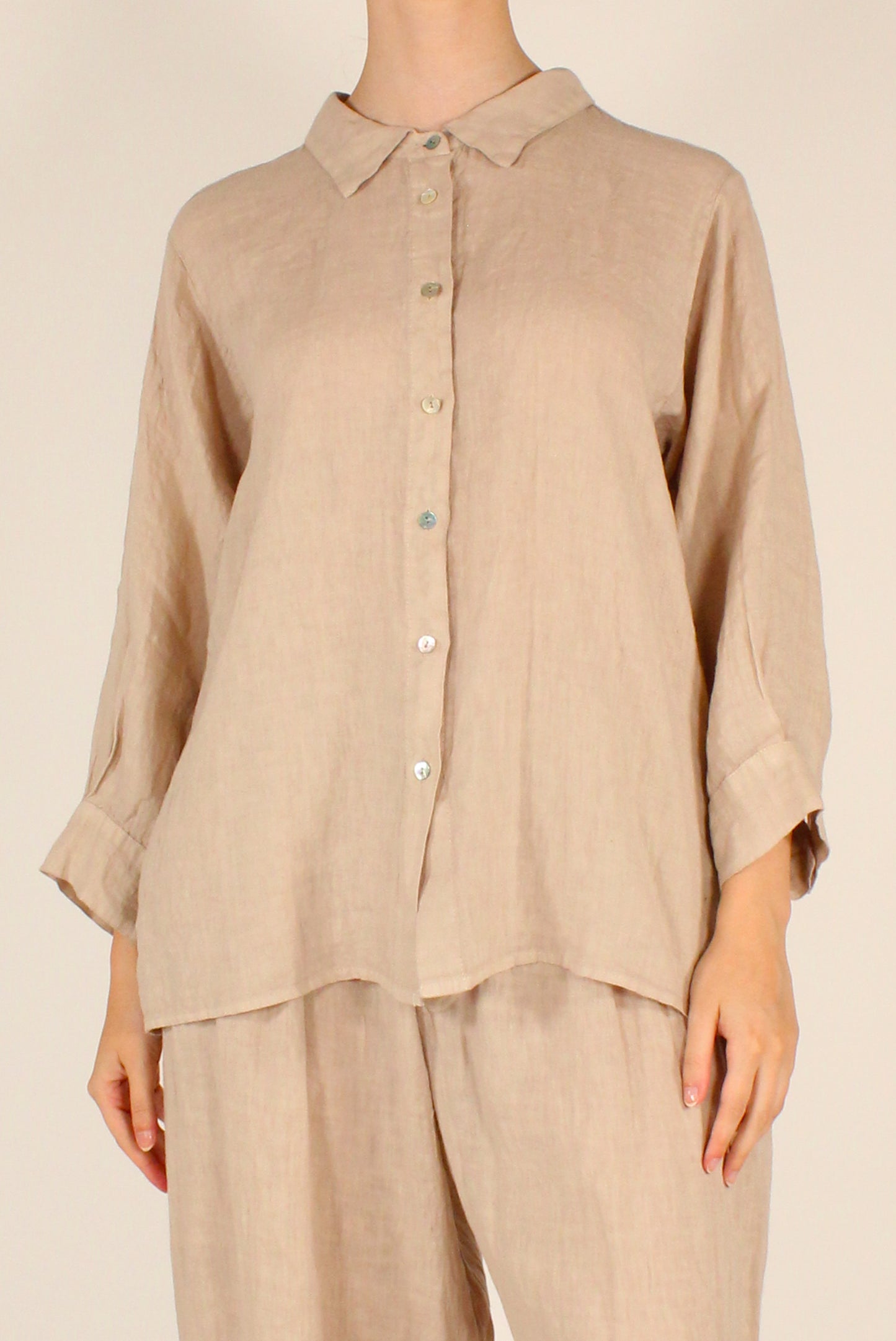 Camicia in Lino Regular Fit