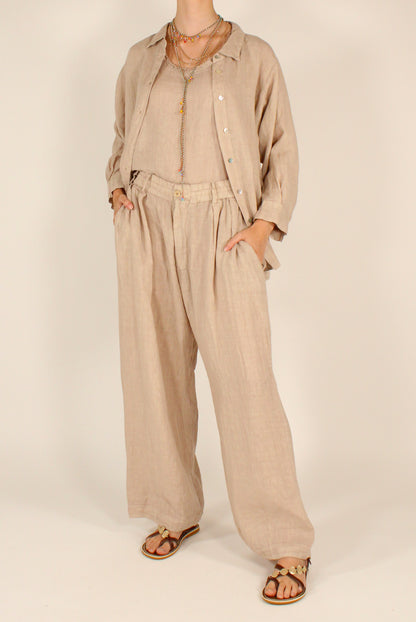 Camicia in Lino Regular Fit