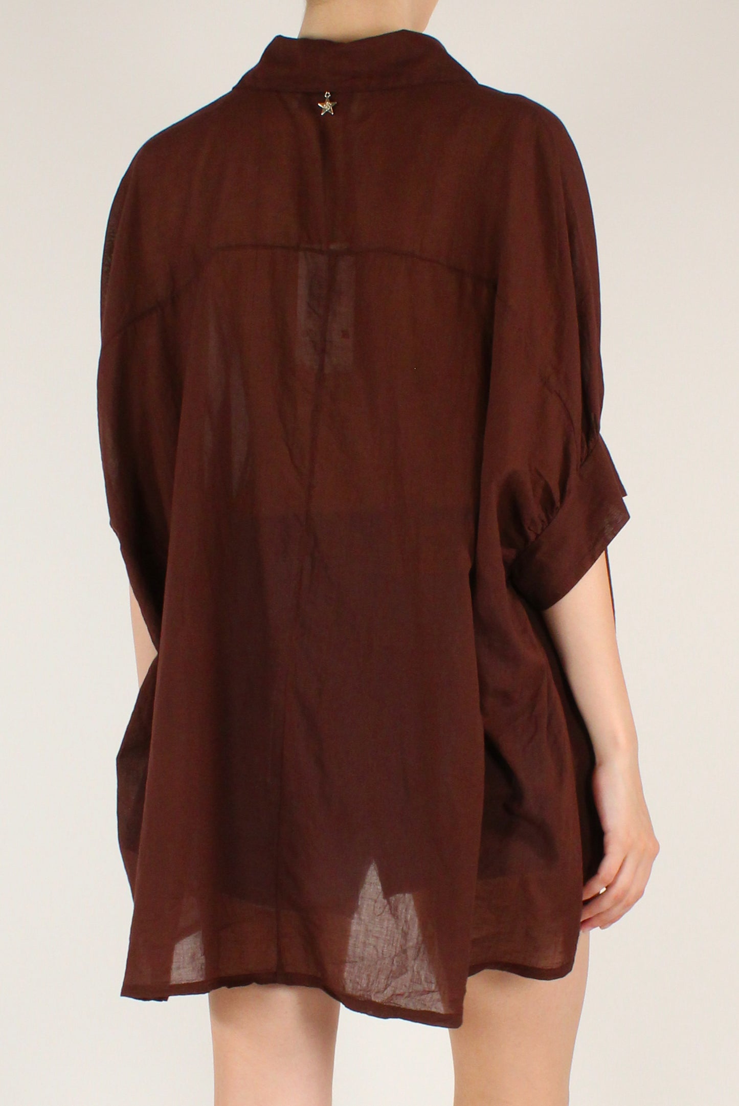 Camicia Over in Mussola di Cotone