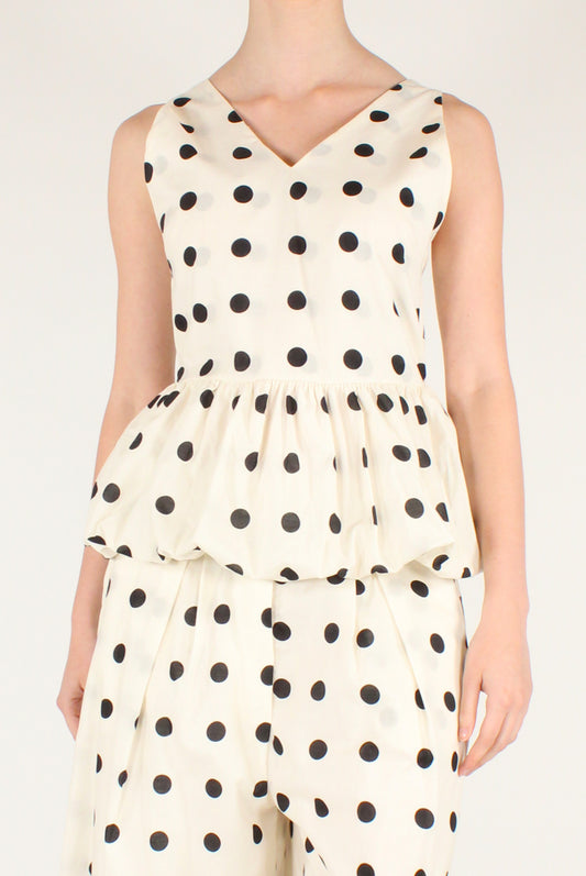 Polka Dot Cotton Top