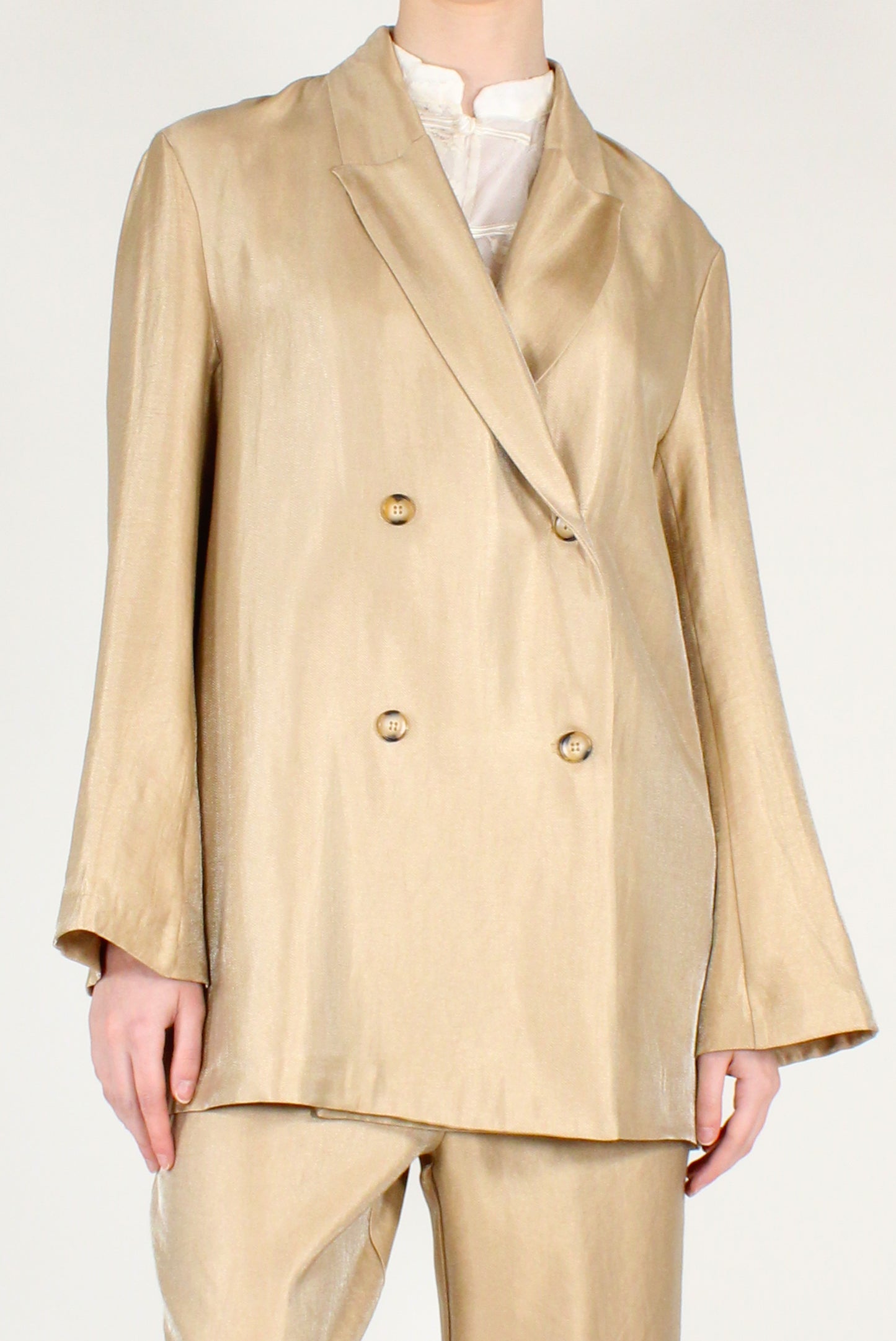 Blazer Dorato Misto Viscosa