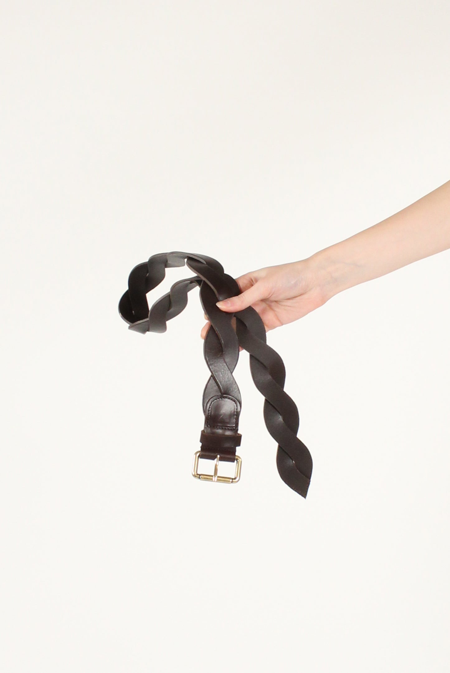 Cintura Intrecciata in Pelle