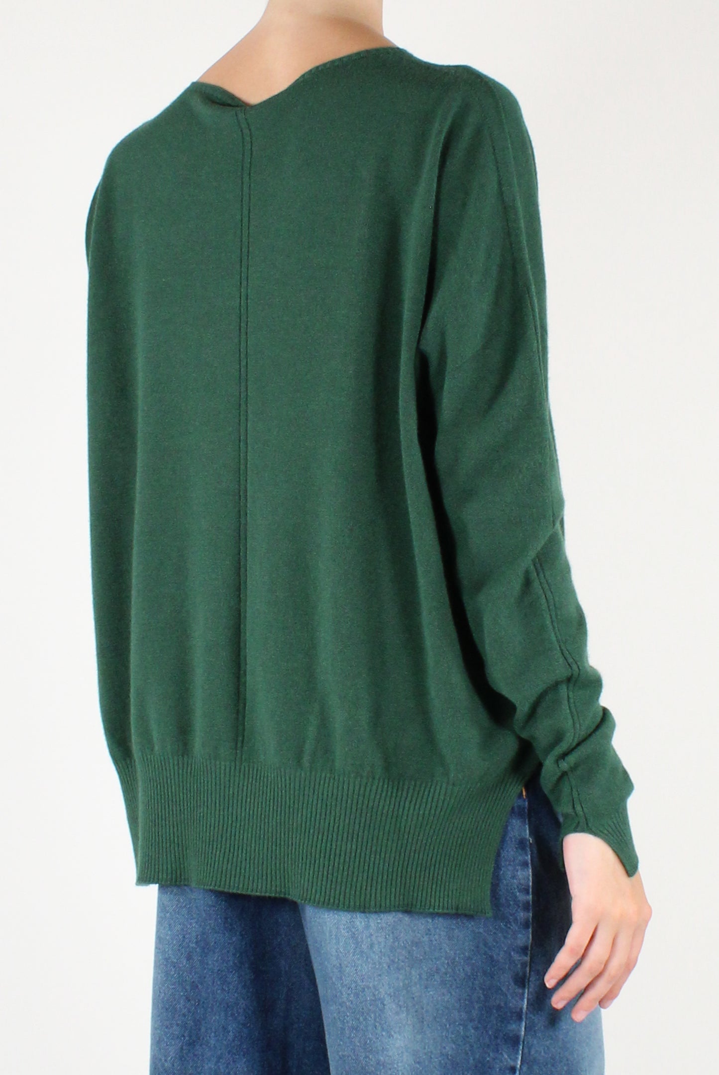 Maglione Over Girocollo con Cucitura