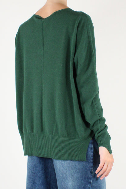Maglione Over Girocollo con Cucitura