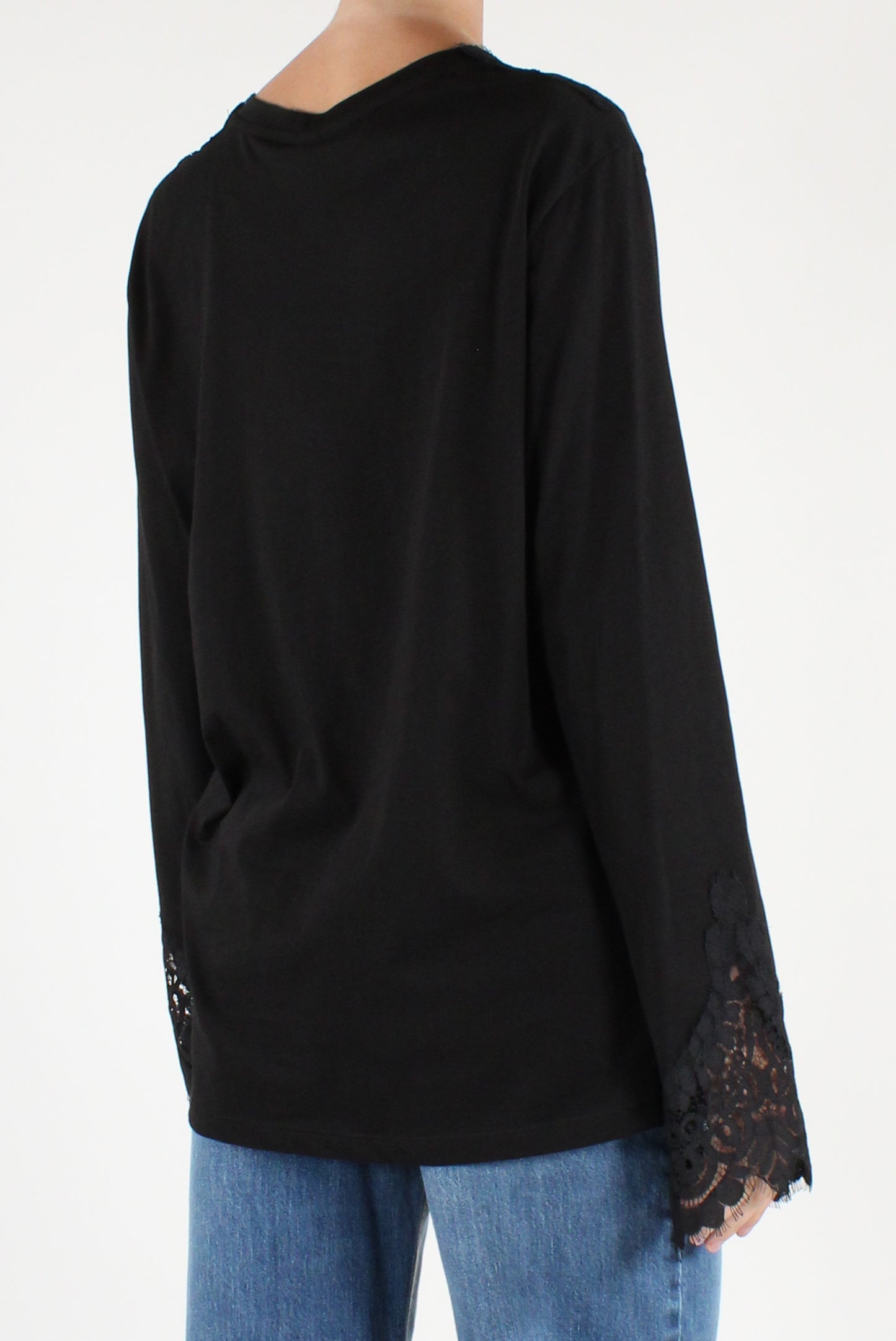 Maglia Girocollo con Pizzo