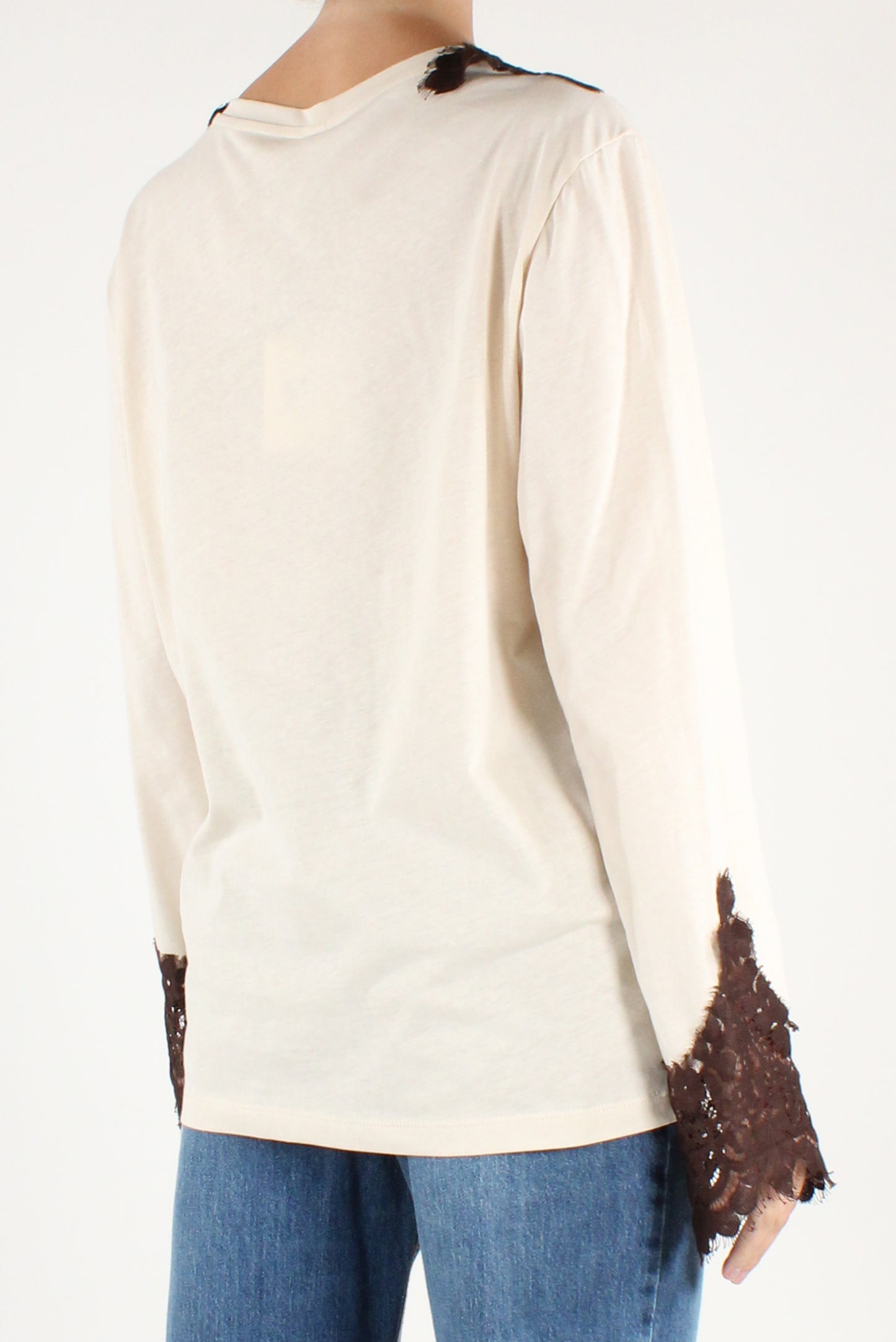 Maglia Girocollo con Pizzo