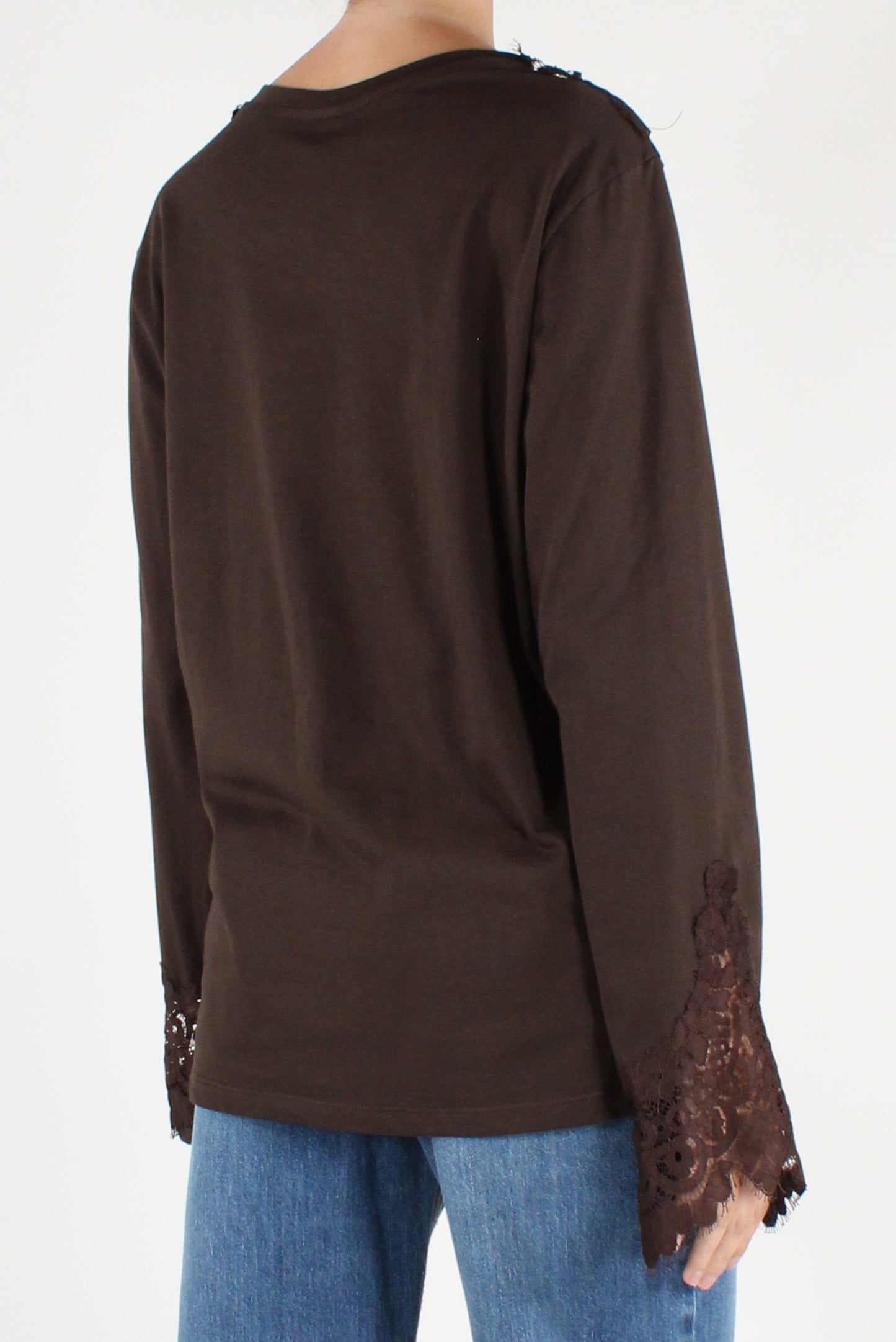Maglia Girocollo con Pizzo