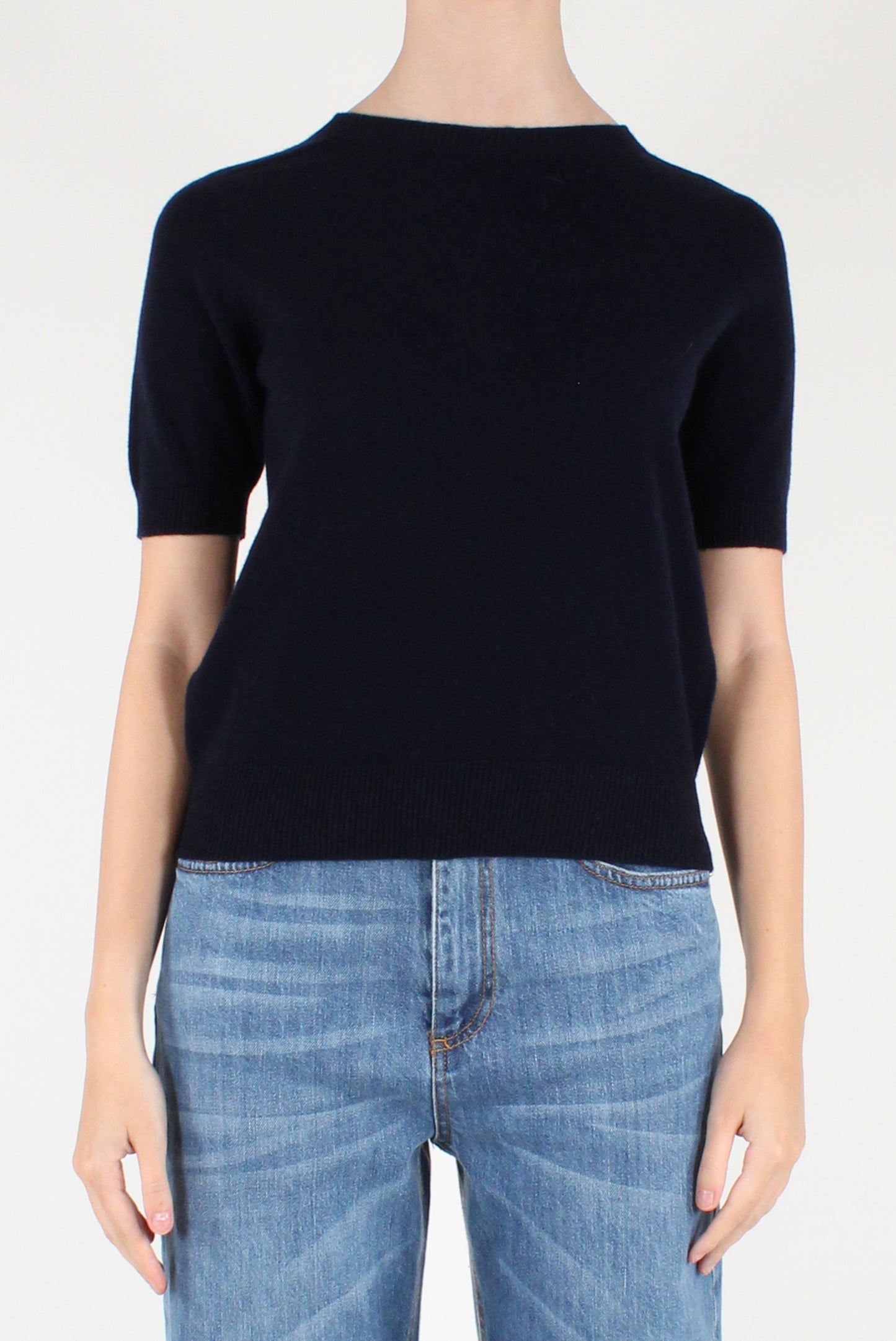 Maglia in Lana Maniche Corte