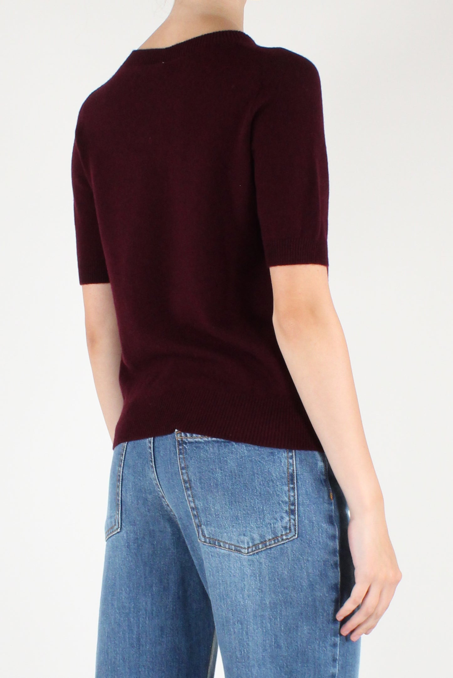 Maglia in Lana Maniche Corte