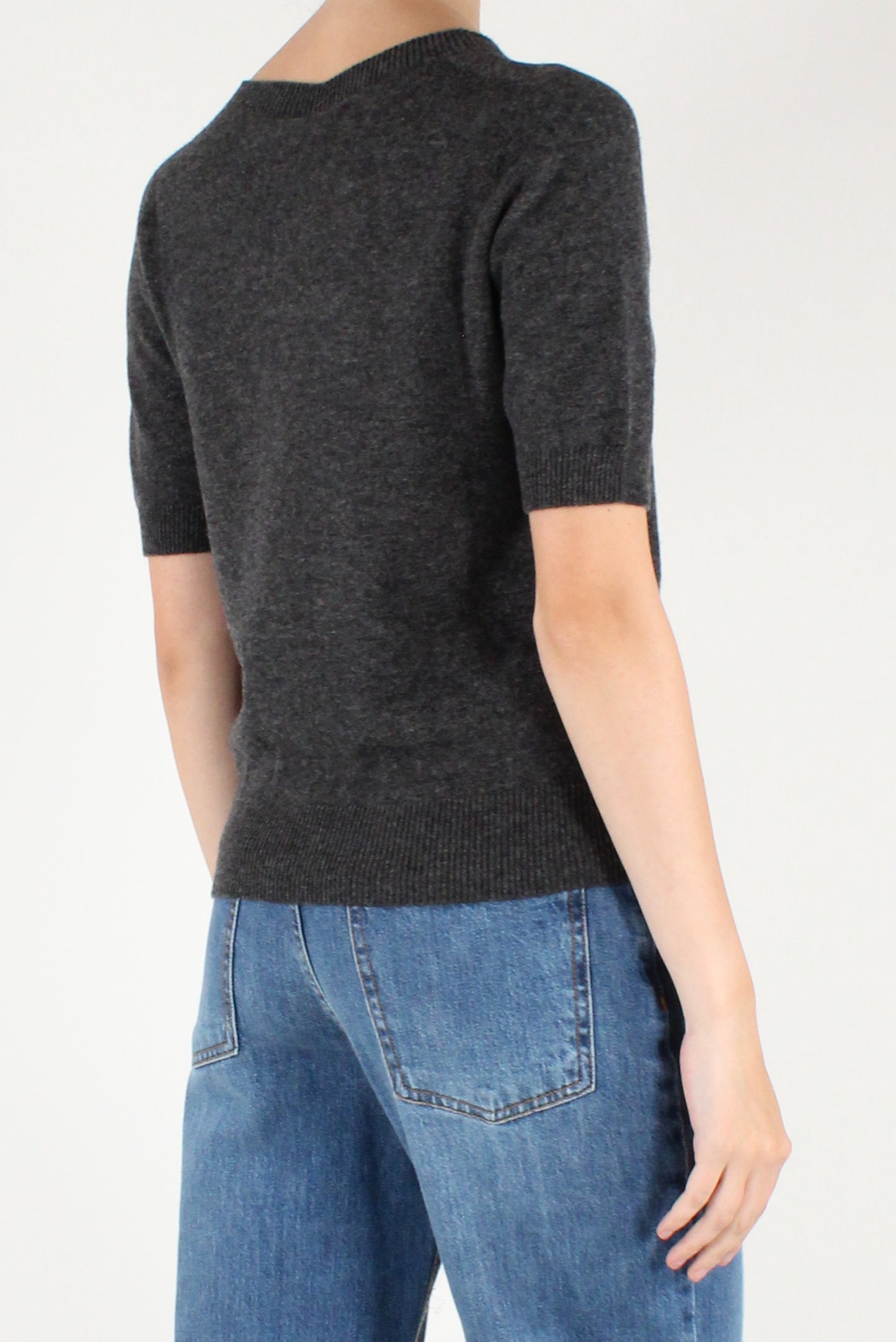 Maglia in Lana Maniche Corte
