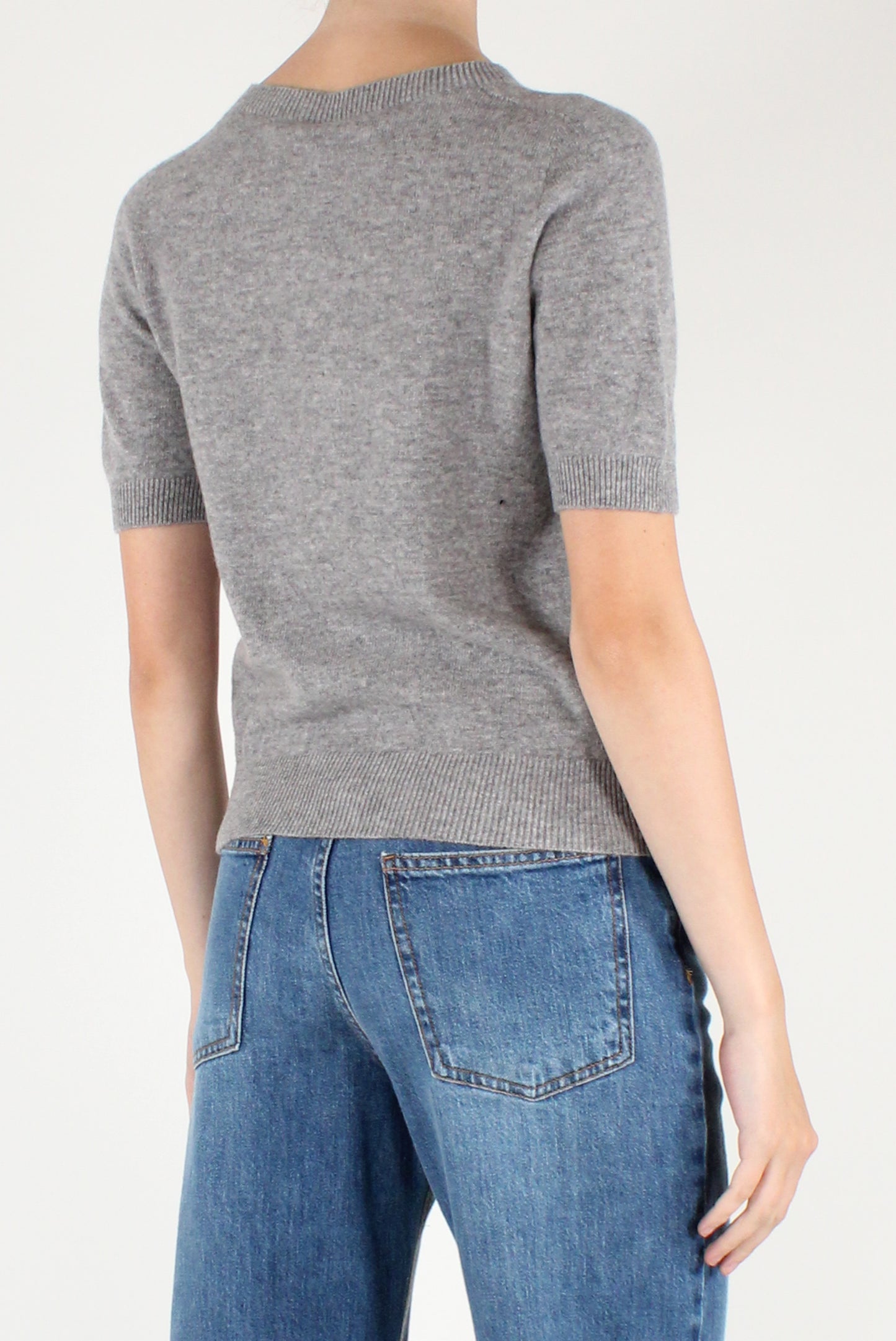 Maglia in Lana Maniche Corte