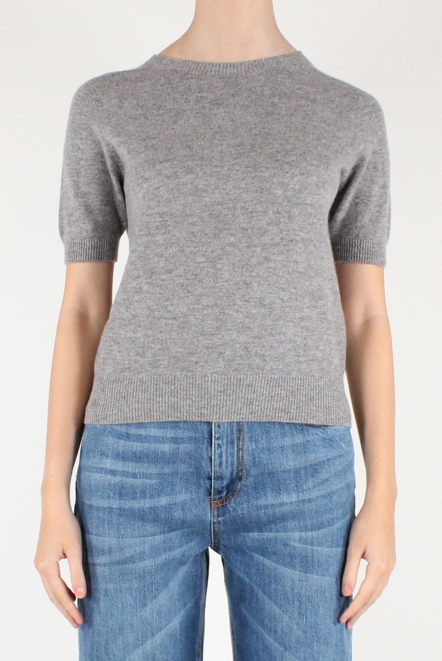 Maglia in Lana Maniche Corte