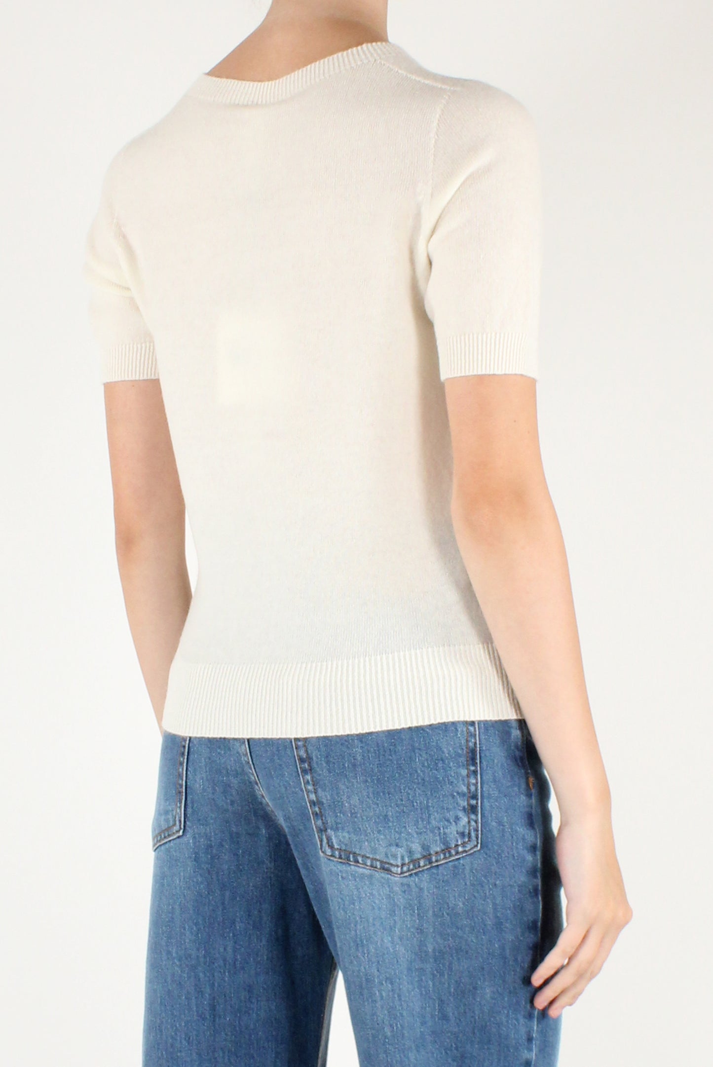 Maglia in Lana Maniche Corte