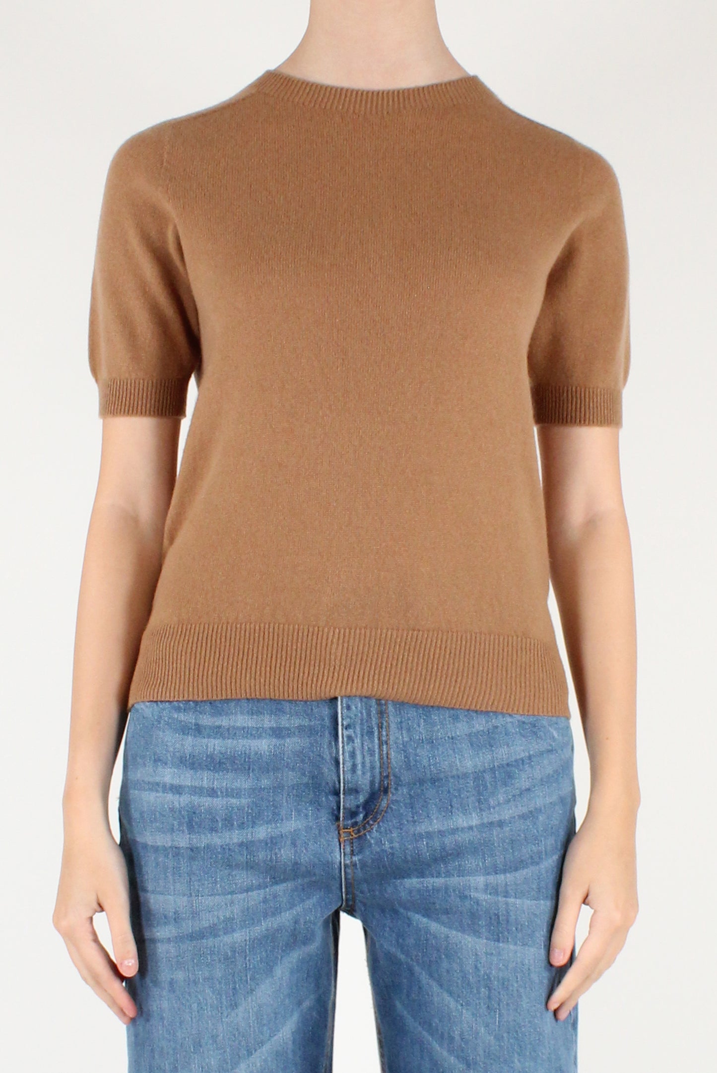 Maglia in Lana Maniche Corte