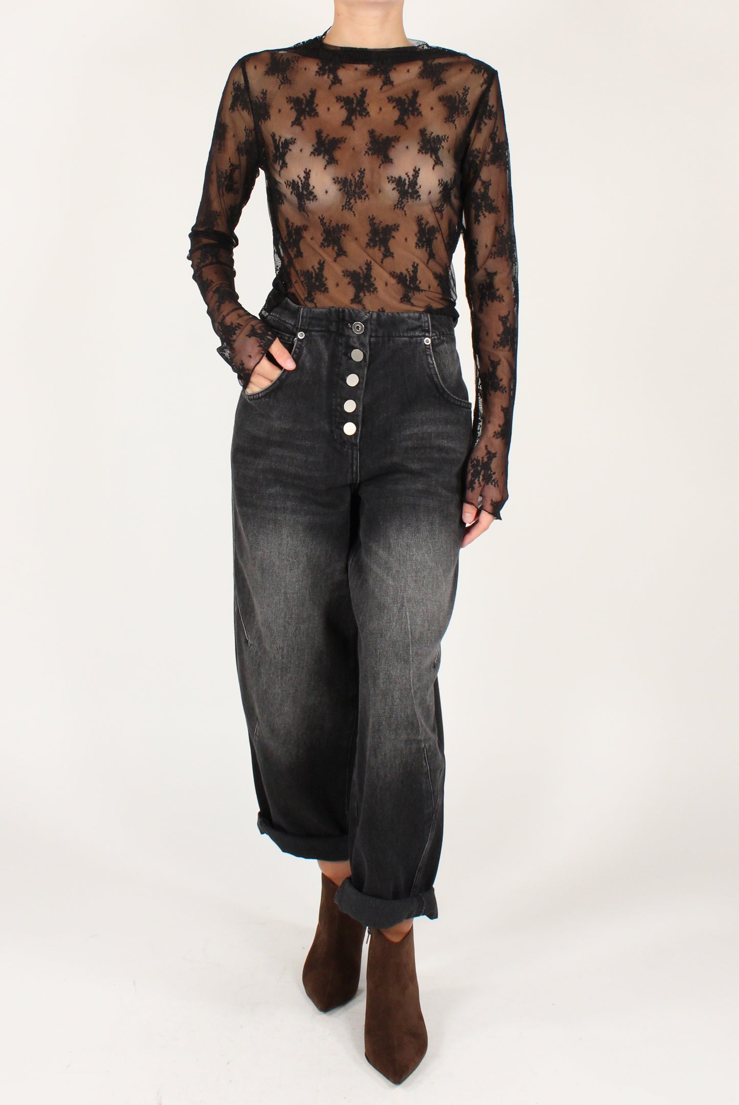Maglia in Pizzo Floreale
