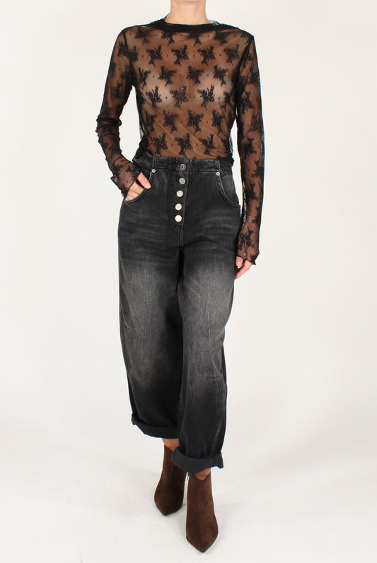 Maglia in Pizzo Floreale